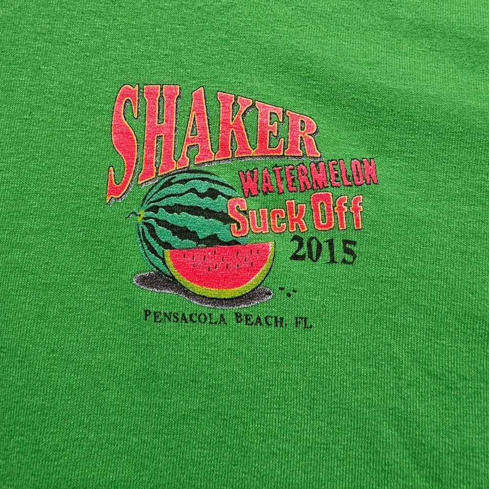 Sandshaker Shaker Watermelon Suck Off 2015 Pensacola Beach Graphic T‎ Shirt 3XL - Picture 2 of 9